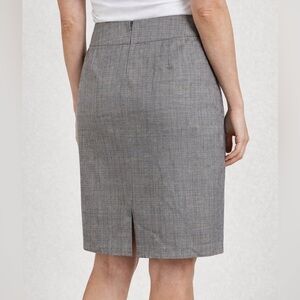 Banana Republic Gray Pencil Skirt Cotten Linen Blend Size 10